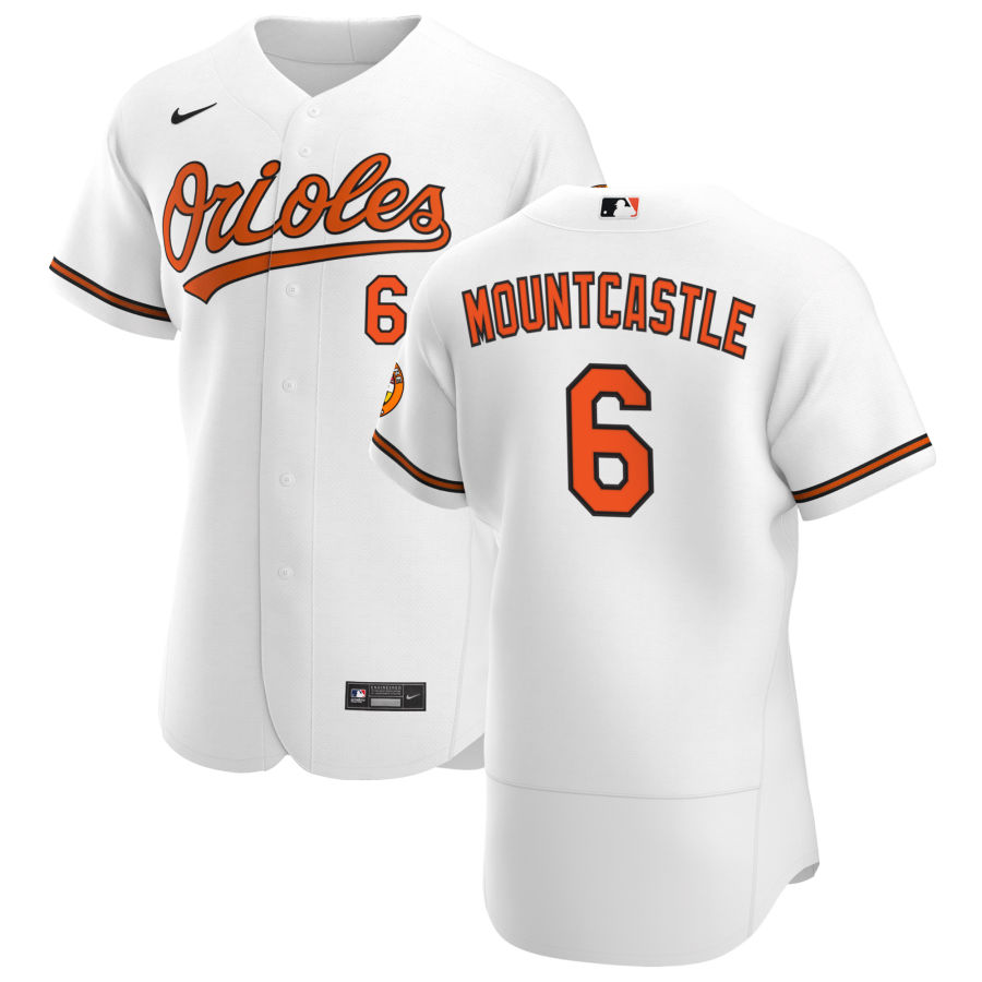 Baltimore Orioles #6 Ryan Mountcastle Men Nike White Home 2020 Authentic Player MLB Jersey